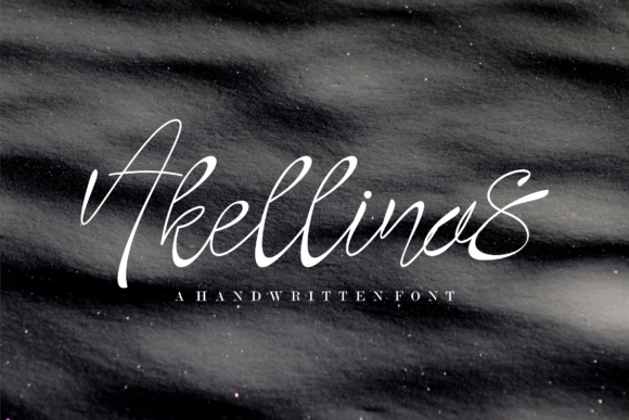 Akellinas: A Modern Script Font for Web Design