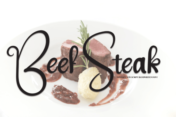 Beef Steak Font for Web Design and Branding