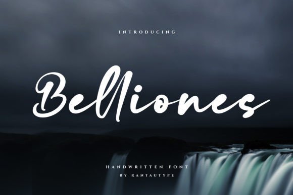 Belliones: A Handwritten Font for Editorial Elegance