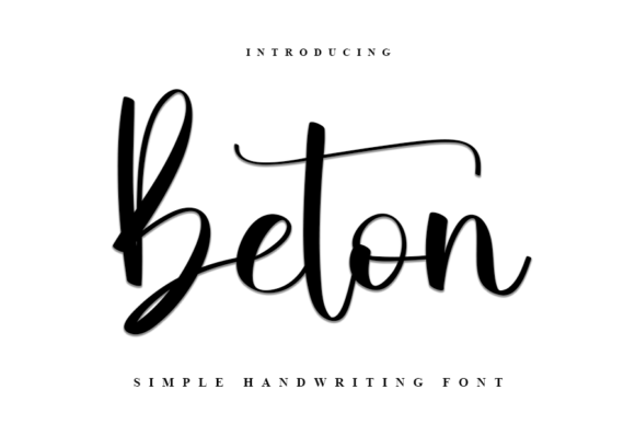 Beton: A Bold Script Font for Small Business Branding
