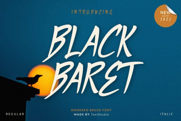 Black Baret: A Modern Handwritten Brush Font for Bold Branding