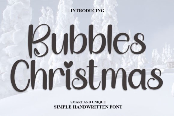 Bubbles Christmas Font Review for Editorial Design