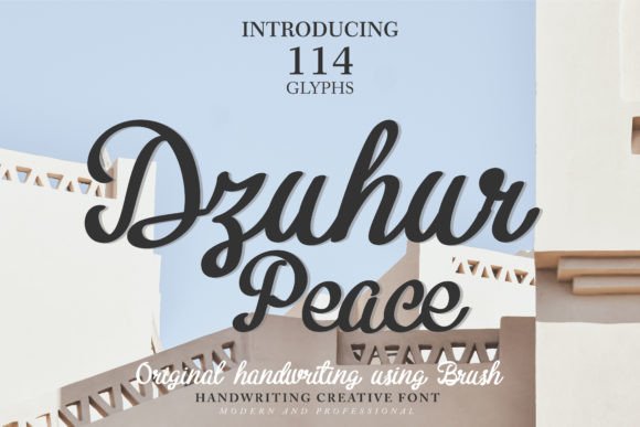 Choosing Dzuhur Peace for a Modern Web Design Project