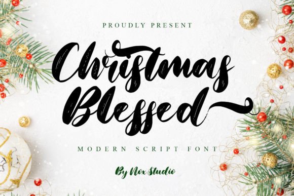 Christmas Blessed: A Timeless Handwritten Typeface for Editorial Design