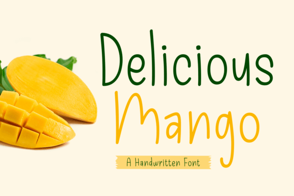 Delicious Mango: The Perfect Handwritten Font for Small Business Branding