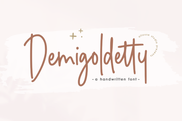 Demigoldetty: A Handwritten Font for Modern Web Design