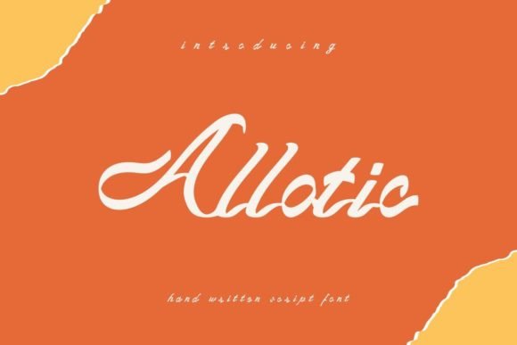Discovering Allotic: A Handwritten Font for Editorial Elegance