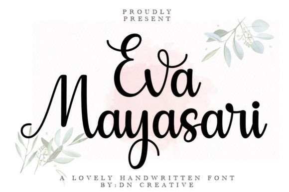 Eva Mayasari: The Elegant Script Font for Authentic Brand Identity