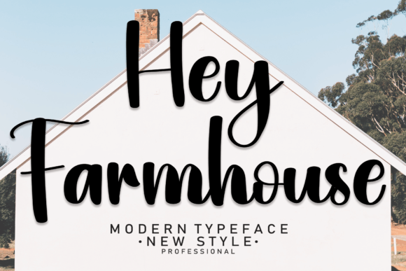 Hey Farmhouse: A Modern Handwritten Font for Creative Projects
