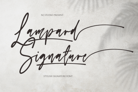 Lampard Signature: The Handwritten Typeface for Elegant Editorial Design