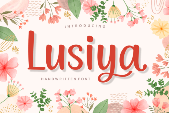 Lusiya: A Handwritten Typeface for Engaging Editorial Design