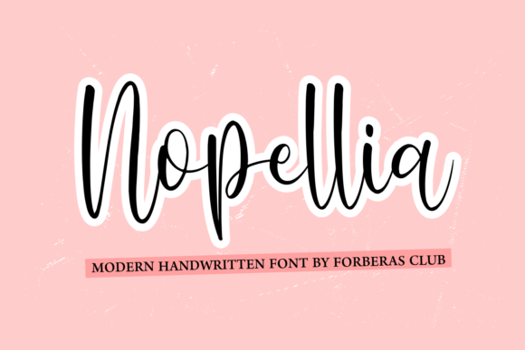Nopellia: A Handwritten Font for Editorial Design