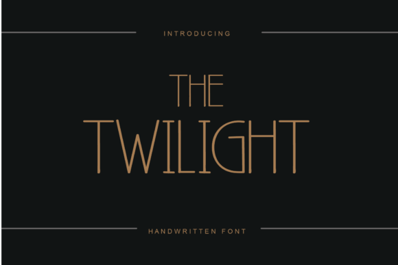Thetwilight: A Modern Handwritten Font for Web Design