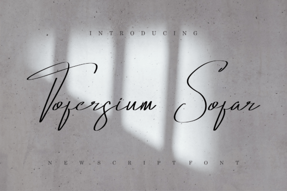 Tofersium Sofar: A Sleek Script Font for Branding