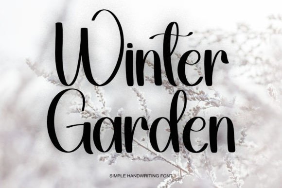 Wintergarden: A Handwritten Font for Warm Branding Projects